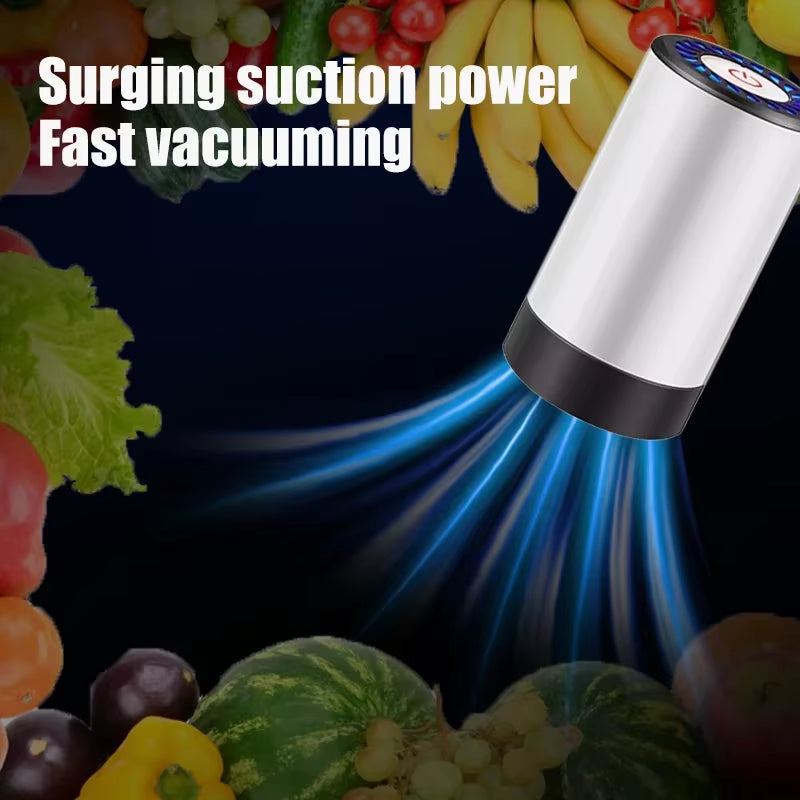 Handheld Vacuum Sealer for Food Storage，Portable Vacuum Sealer，Avoid Cross Contamination of Food+ 50 Vacuum Seal Bags